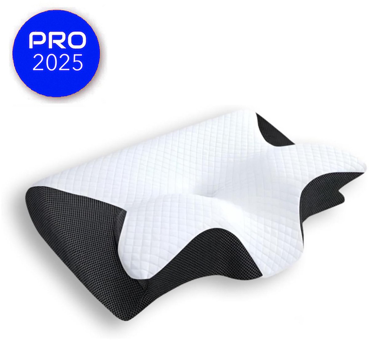 Ademvrij Hoofdkussen - Vlinderkussen - Anti Snurk - CPAP Kussen ✓ Orthopedisch Traagschuim Nekkussen - Ergonomisch Vlinder Slaapkussen - Cervicaal Hoofdkussen - Memory Foam Voor Nekklachten - Hoofdkussen Apneu - Dreamsleepz Kussen