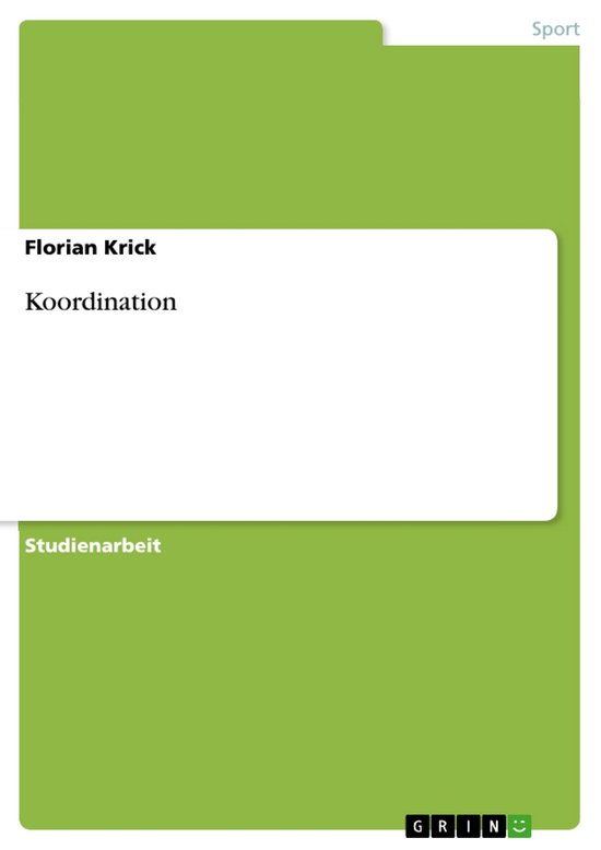 Koordination - cover
