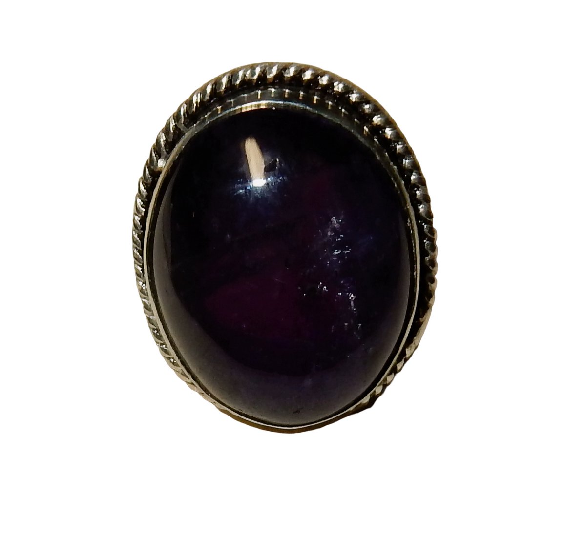 Zilveren Amethist Ring Mt.18.5