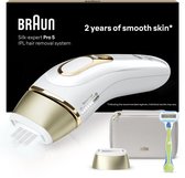 Braun Silk-expert Pro 5 PL5052 - IPL Ontharingsapparaat - Voor lichaam & gezicht - Wit/Goud