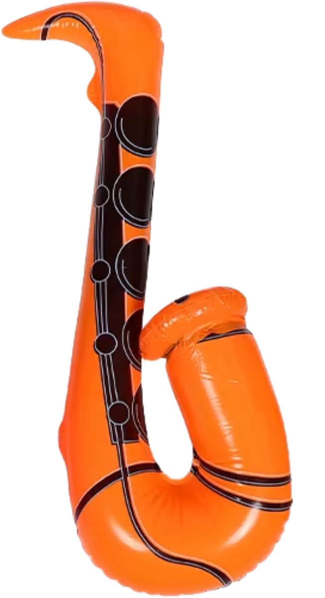 Opblaasbare Saxofoon Oranje - Feest Accessoire - Zwembad Opblaas Speelgoed