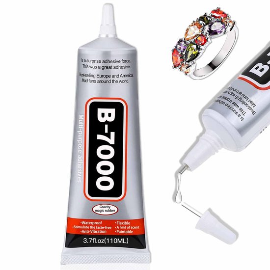 B7000 Colle 110 ML colle transparente pour smartphones, tablettes, bijoux et bien plus encore