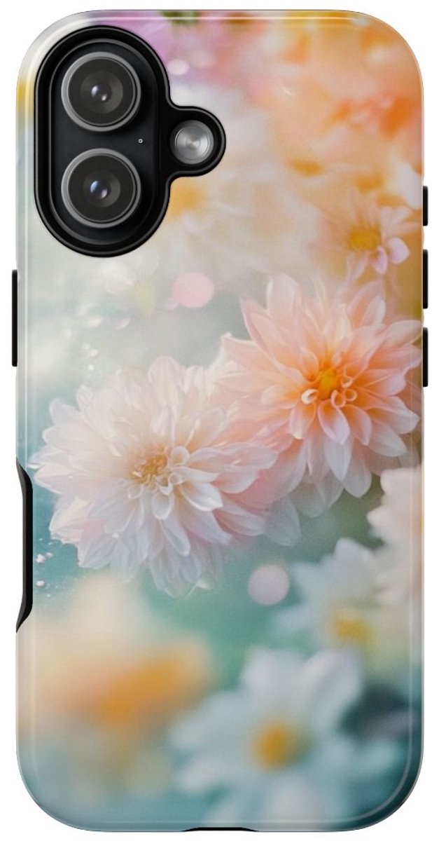 Zachte Pastel Dahlia's Bloemmotief – Telefoonhoesje Geschikt voor iPhone 17