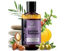Sphagnum Botanicals DermAid Shampoo tegen Seborroïsch Eczeem en Psoriasis - Natuurlijke Sulfaatvrije Anti Roos Shampoo met Veenmodder (Peat Mud), Olijfolie en Arganolie - 250 ml.