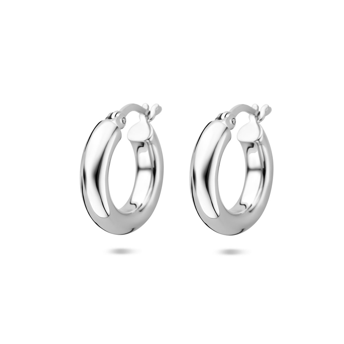 Lev Sieraden - 925 Zilveren oorringen 17 mm x 4.5 mm - zilver gerhodineerd