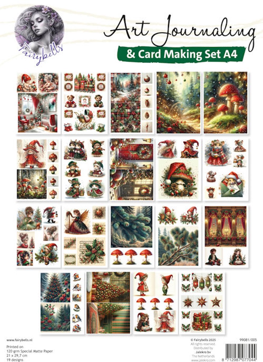 Art Journaling Set 005 - A4 Kerst