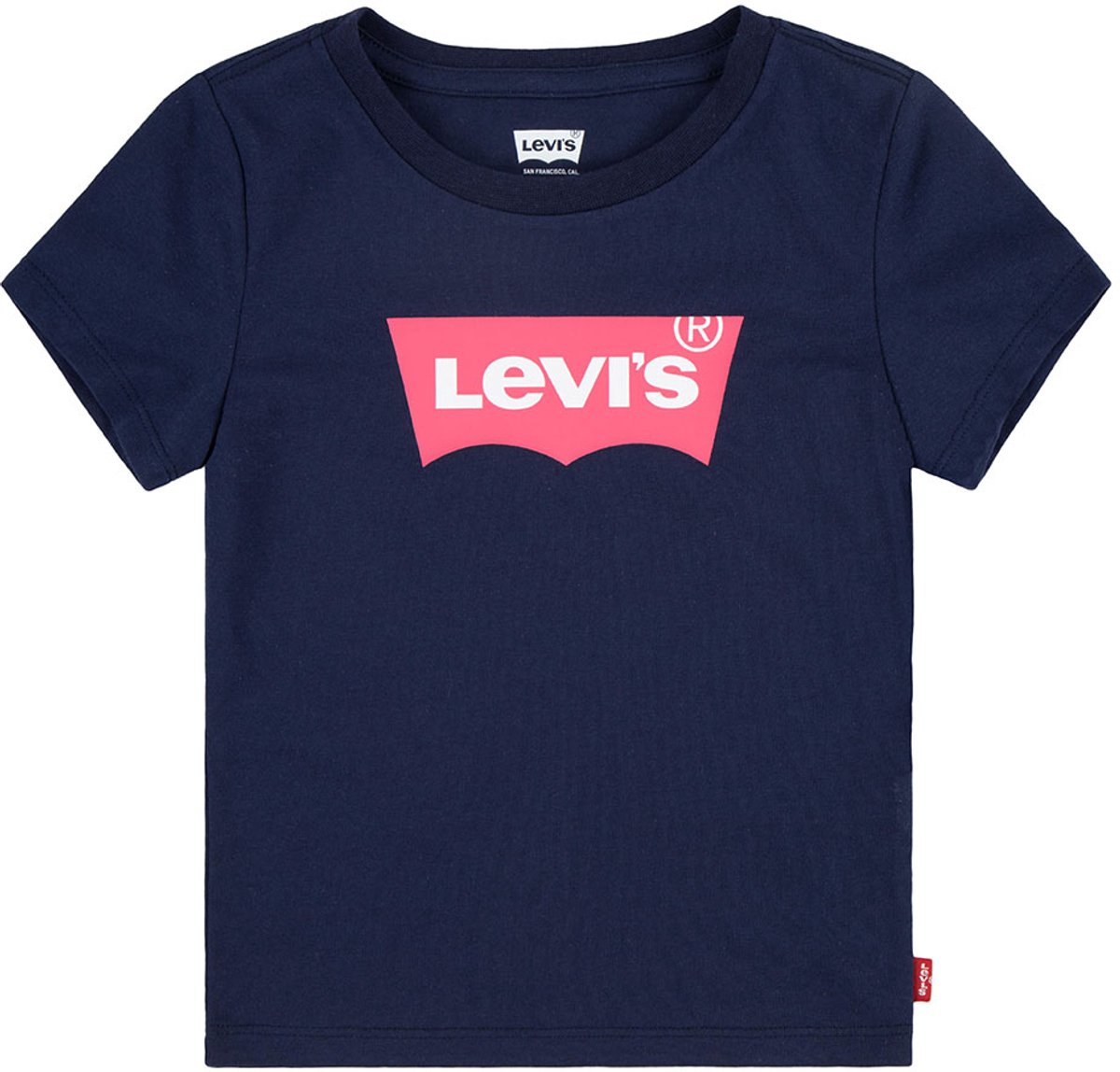 Levi´s ® Kids Batwing T-shirt Met Korte Mouwen 6 Years Jongens Meisjes Roze