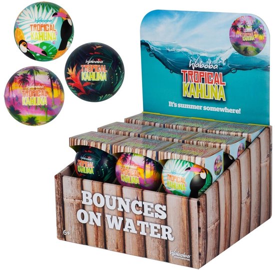 Waboba waterbal Tropical Kahuna - 80mm - zomers speelgoed.