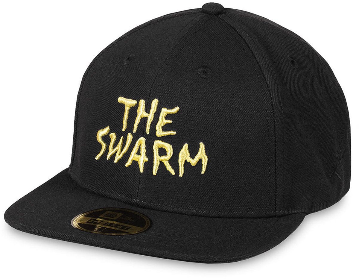 Grimey The Swarm Dc Shoes X Raw Honey Fitted Pet Zwart 7 3/8