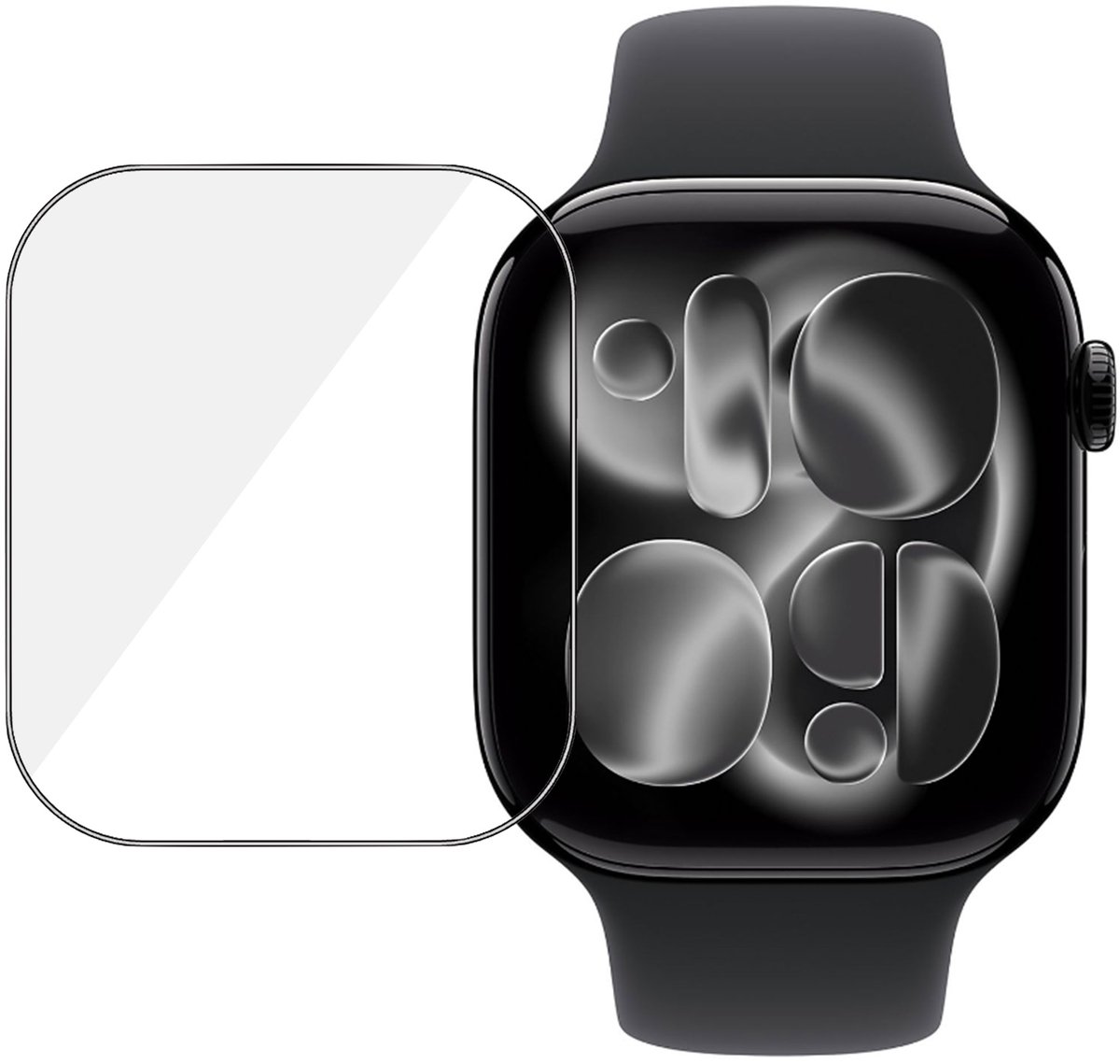 Screenprotector geschikt voor Apple Watch 42mm - Folie Screen Protector