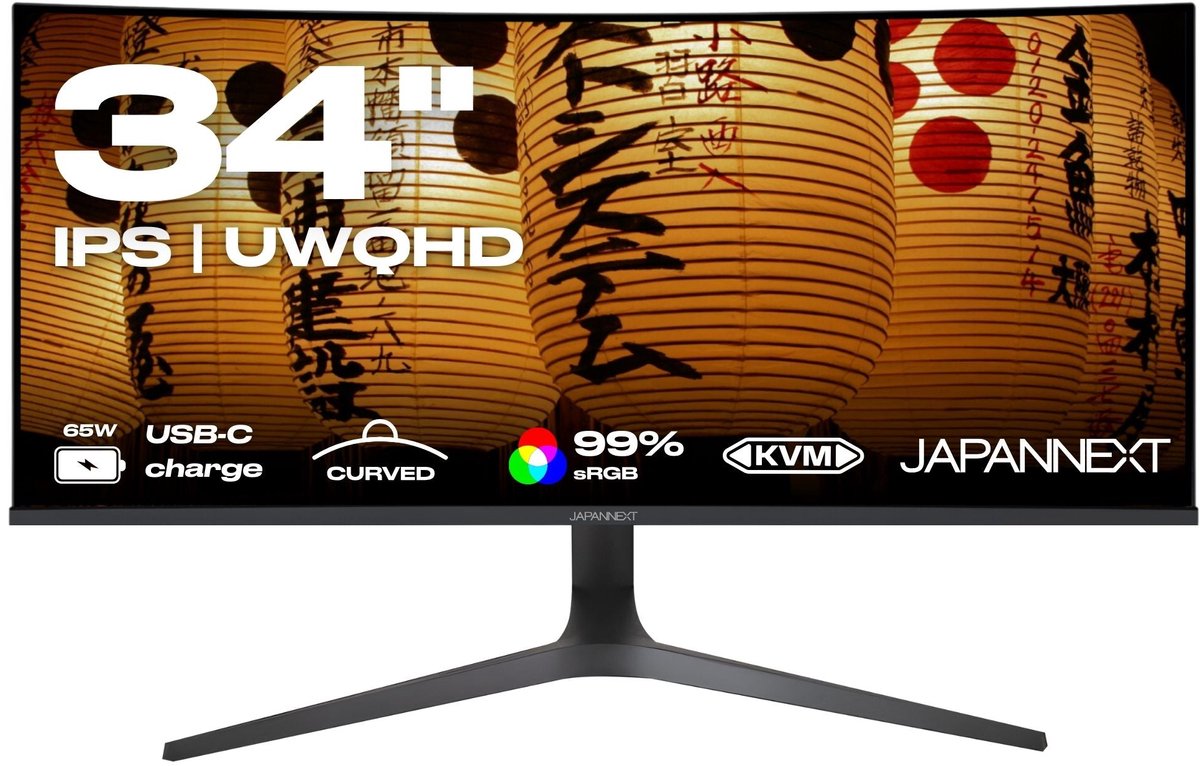 JAPANNEXT Curved Monitor 34