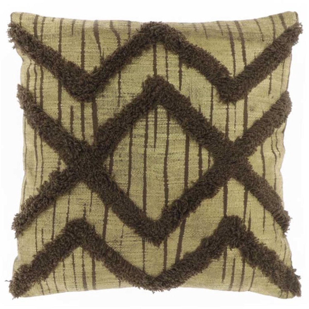 Unique Living | Kussen Vinny 45x45cm bison brown | Kussen woonkamer of slaapkamer