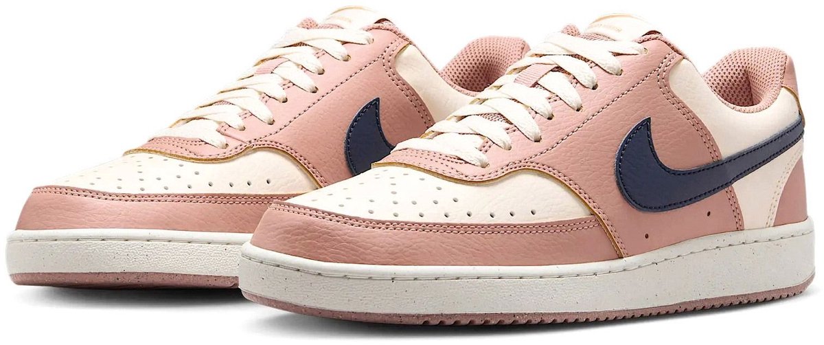 Nike Court Vision Low roze - crème - donkerblauw