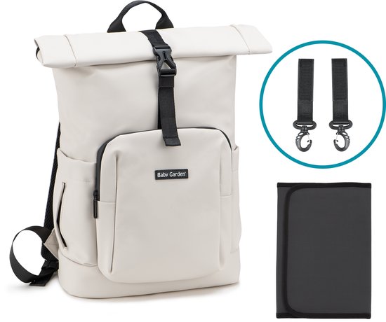 Sac à langer Baby Garden Salerno Sac à dos à langer Rolltop 20
