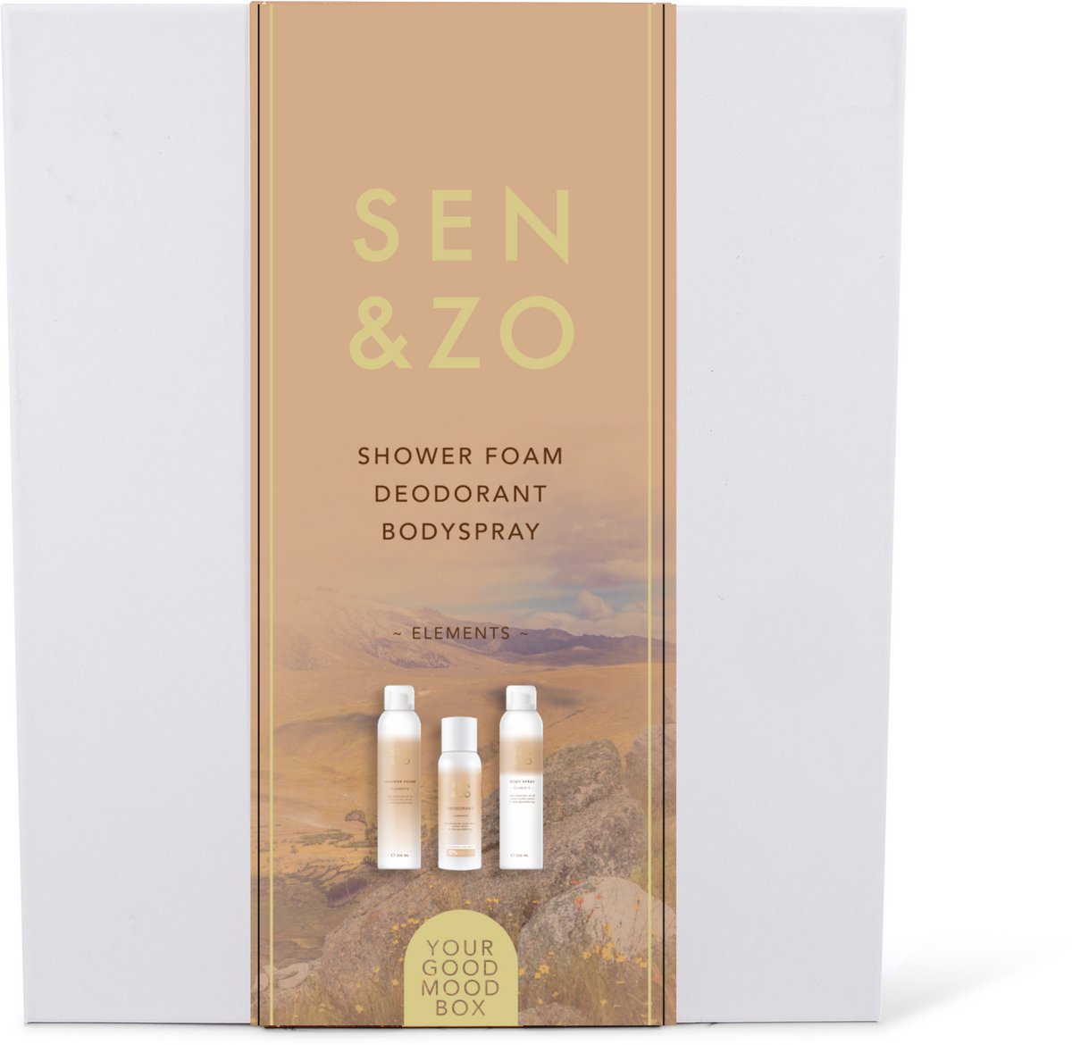 Cadeaubox Bodys,Showerfoam, Deo, Elements