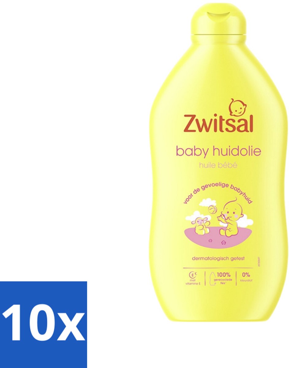 Image of 10 x Zwitsal - Baby Huidolie - Verzorgend - Voor de Gevoelige Huid - 400 ml - Hydratatie - Babymassage - Zwitsal