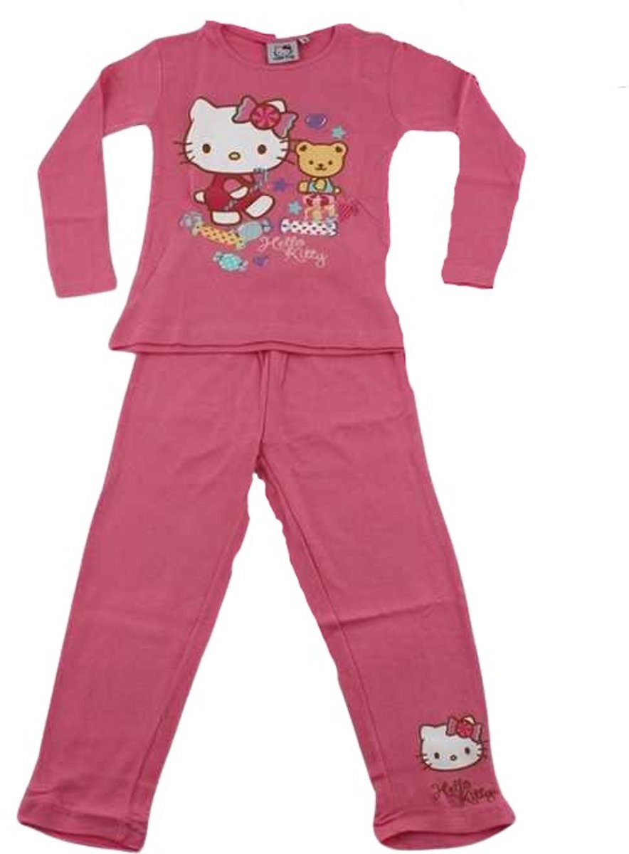 Hello Kitty Pyjama Roze | Maat 98 | Lange mouw | 100% katoen