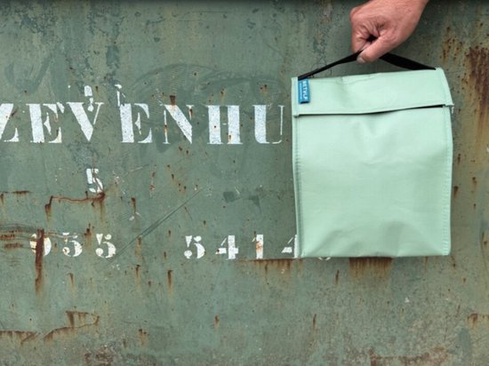 Retulp Fridgebag - Lunchtas - Koeltas - Koeltasje klein - Gemaakt van koelkast - Koeltas lunch - 9 liter - 2 Stuks - Groen - Grijs van Merkloos — afbeelding 4