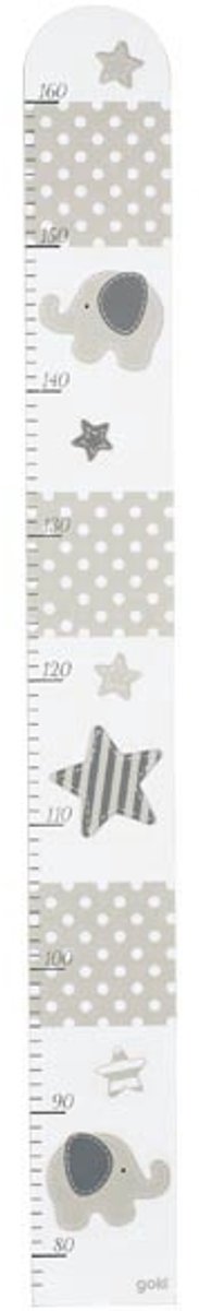Goki meetlat - groeimeter olifanten en sterren kinderkamer decoratie.