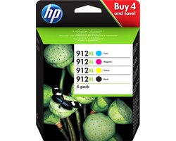 HP 912XL Inktcartridge - MultiPack - BCMY - 3YP34AE