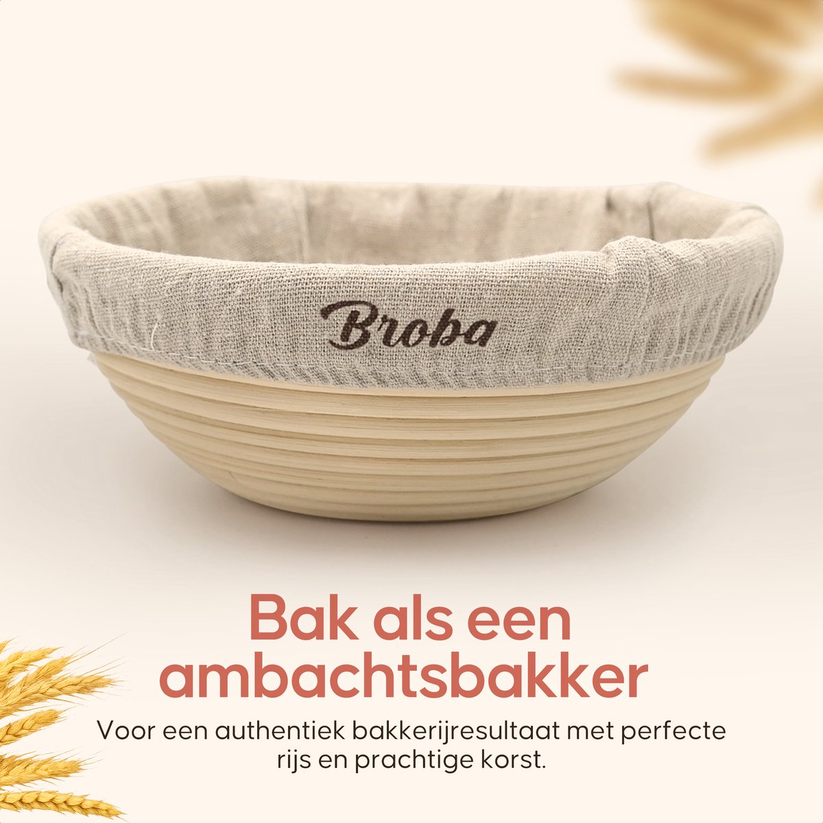 opvouwbare Banneton rijsmand van siliconen - ovaal 25 cm & rond 23 cm