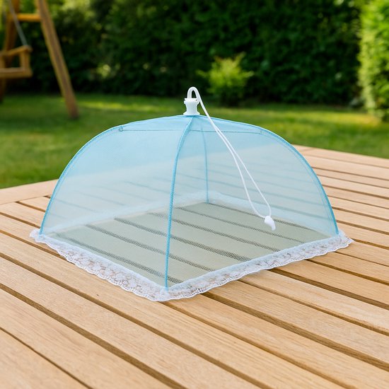 Food Cover / Anti-vliegenkap - Multicolor - Kunststof - 30 x 30 cm - Assorti - Kamperen - Zomer - Ant-insectenkap van Orange85 — afbeelding 3