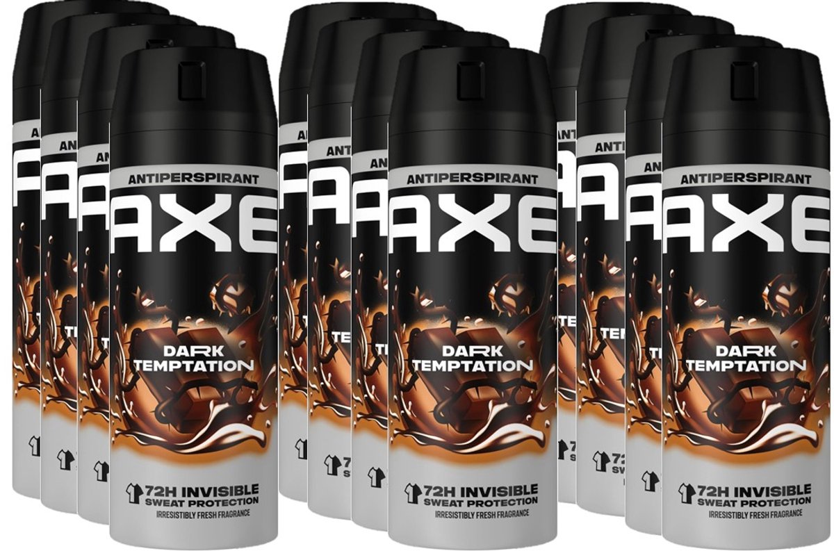 AXE Dark Temptation Dry Anti Perspirant Deospray - JUMBOPAK - 12 x 150 ml