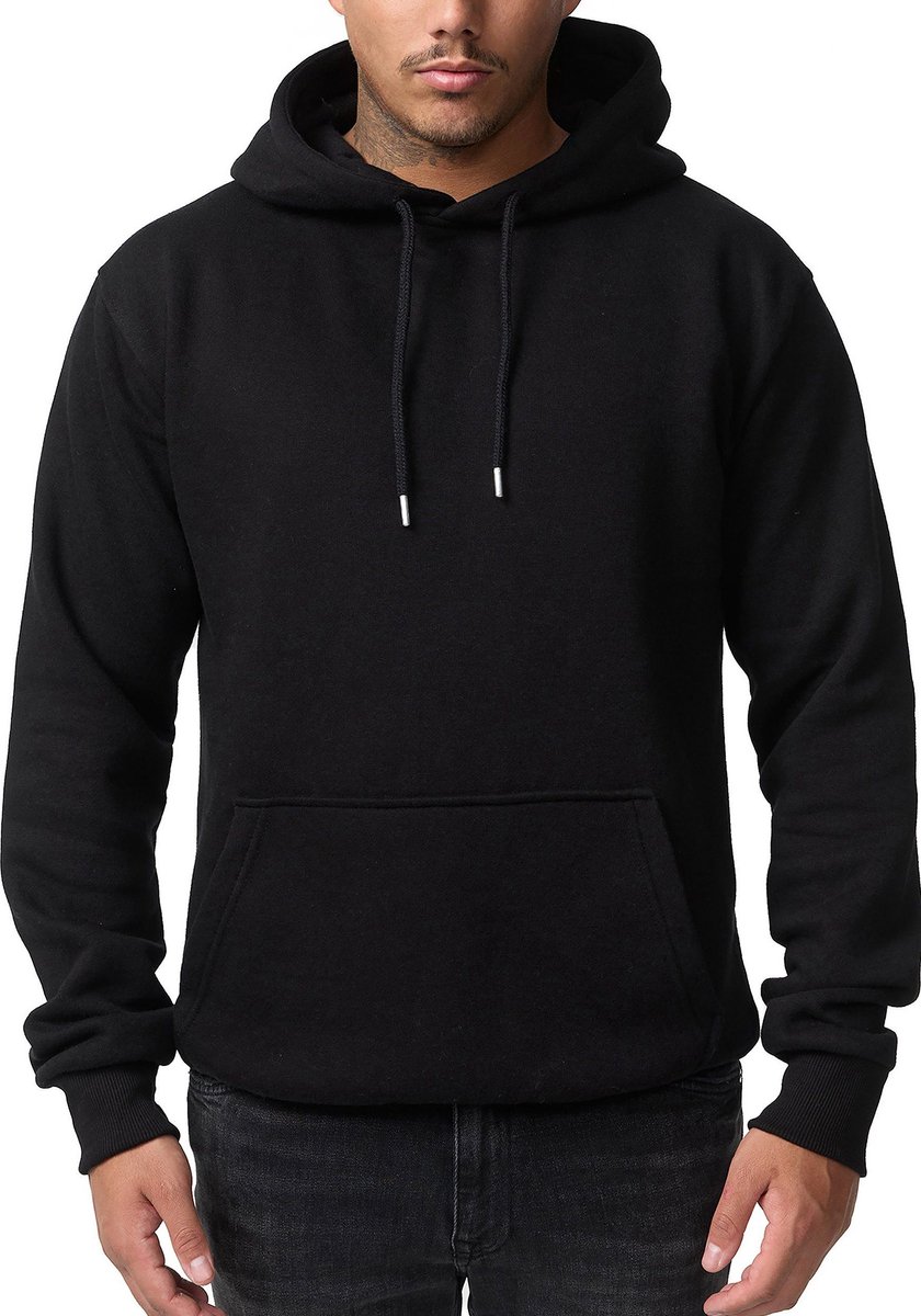 Smith & Solo Hoodie Heren - Sweatshirt Heren Met Capuchon - Katoen - Zwart S