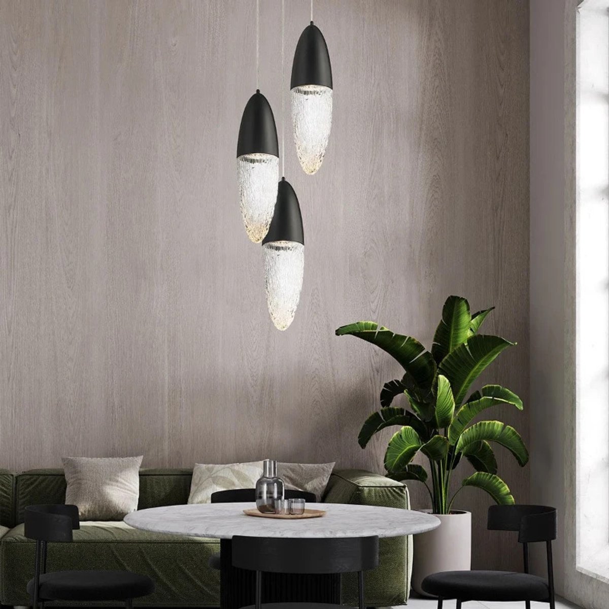 Eurofase LED Hanglamp Ecrou | 8W 3000K 930 | Matte Black