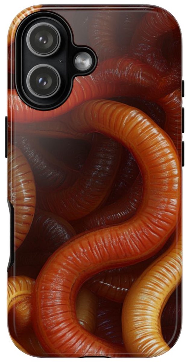 Gedetailleerd Aardwormenpatroon – Telefoonhoesje Geschikt voor iPhone 17