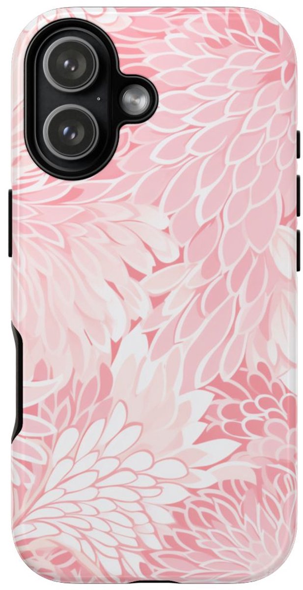 Lichtroze Bloemenpatroon – Telefoonhoesje Geschikt voor iPhone 17