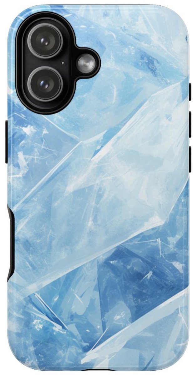 Blauwe IJstextuur – Telefoonhoesje Geschikt voor iPhone 17