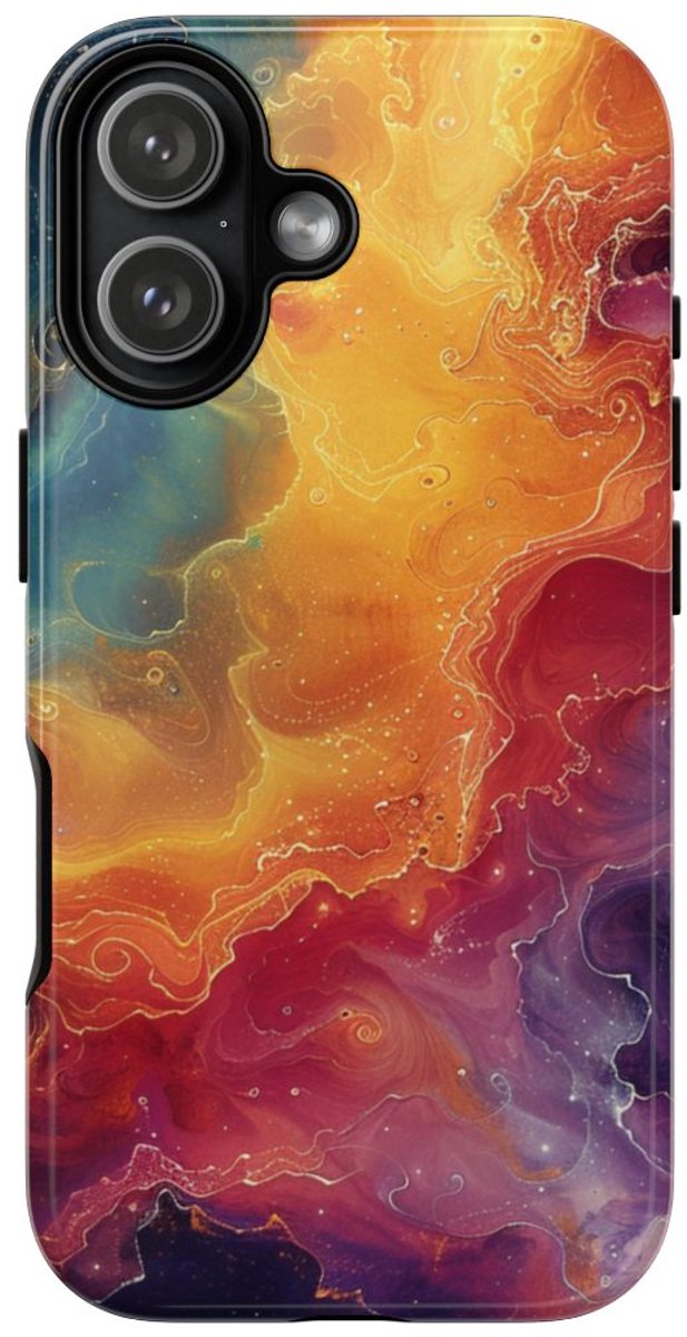 Kleurrijke Kosmische Nevel Abstract – Telefoonhoesje Geschikt voor iPhone 17