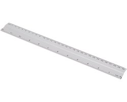 Nuvona Liniaal Recht - Lengte 30 cm - 12 inch - Aluminium