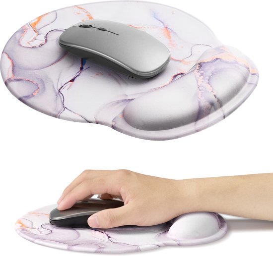 EooCoo Polssteun voor Toetsenbord en Muis, Gaming Ergonomische Muismat met Polssteunen en Massage Ontwerp, Ergonomic Mouse Pad, Muismatten voor Computer en Kantoor, Antislip Basis