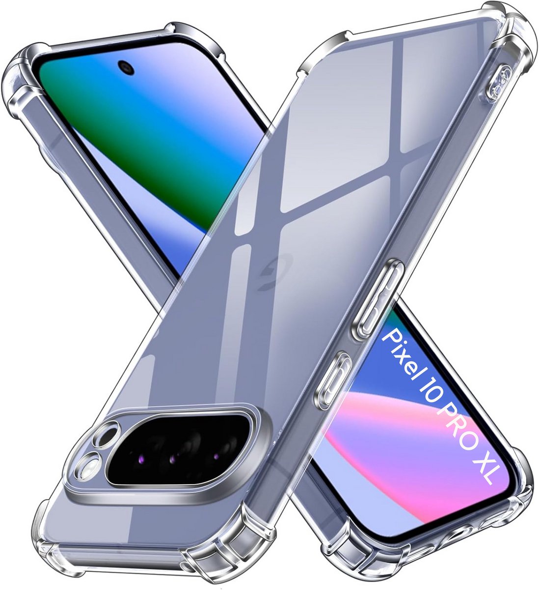 Hoesje geschikt voor Google Pixel 10 Pro XL backcover Shockproof siliconen Transparant