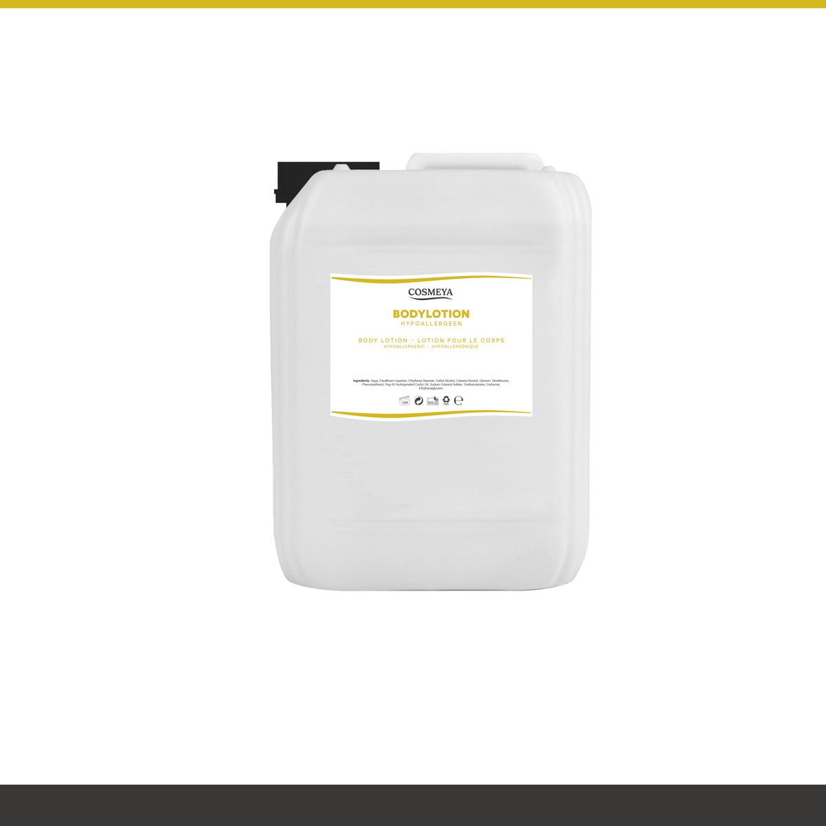 Bodylotion - Hypoallergeen - Wit - 3 Liter - Jerrycan - Navulling - Navullen - Body Lotion - Lotion Pour Le Corps | LP5