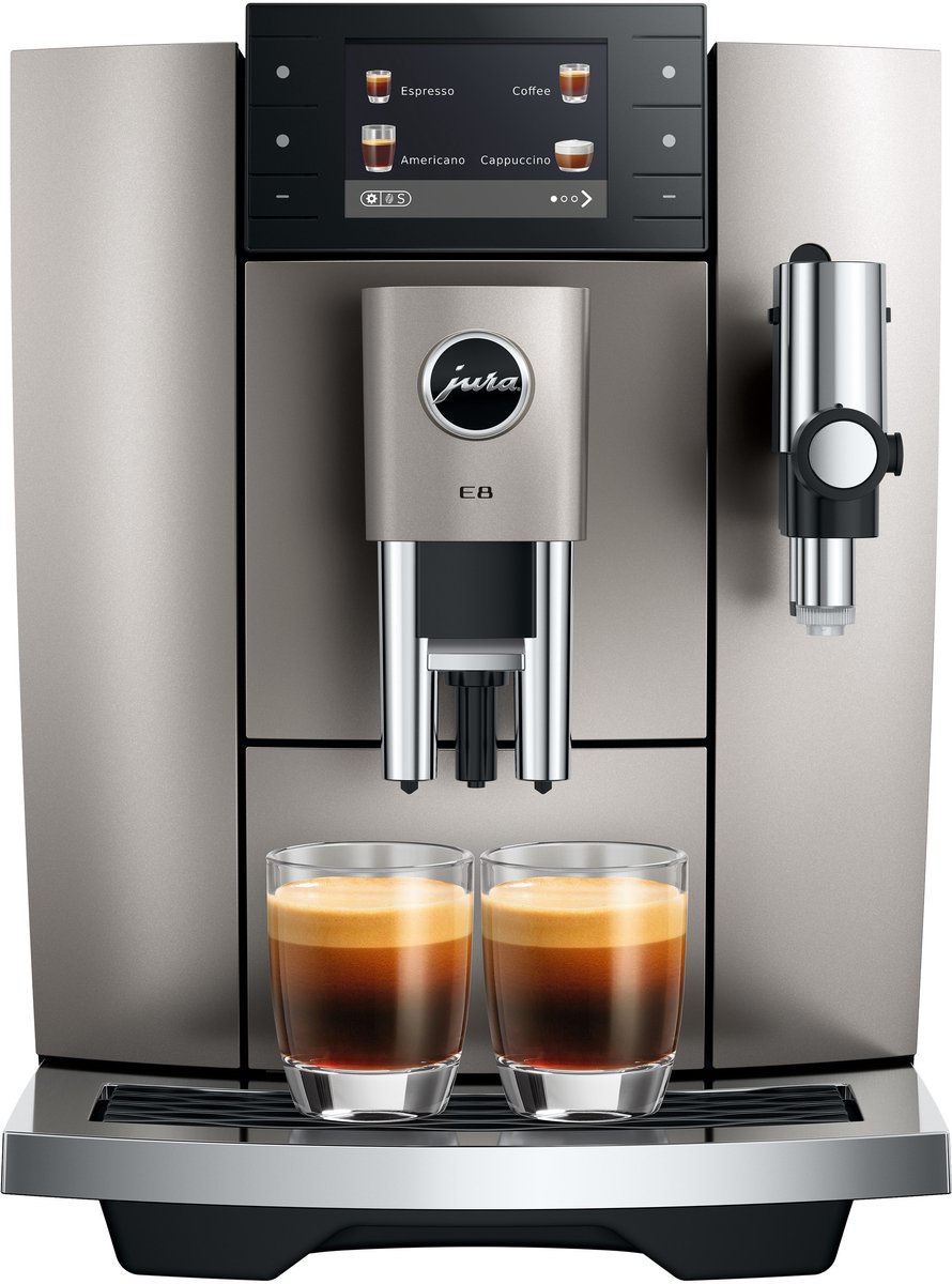 JURA - E8 Midnight Silver (ED) - Volautomatische espressomachine - JURA - €1.329,00