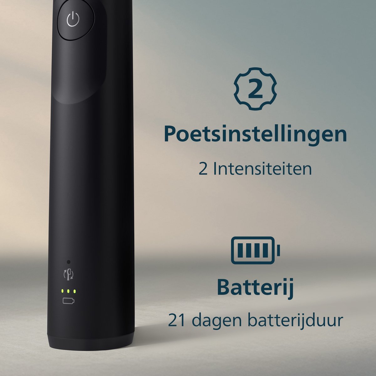 Philips Sonicare 5300 Series - Elektrische Tandenborstel - Zwart - Wittere tanden - HX7101/01 — afbeelding 4