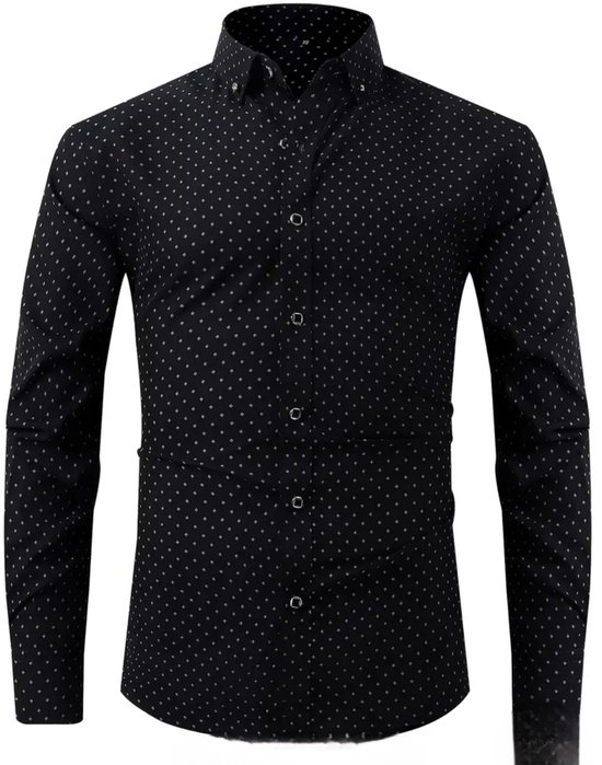 T-shirt polo stretch homme robuste et sexy noir taille L