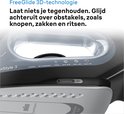 De strijkzool 'FreeGlide 3D' van het Braun TexStyle 3 stoomstrijkijzer, met diverse functies.