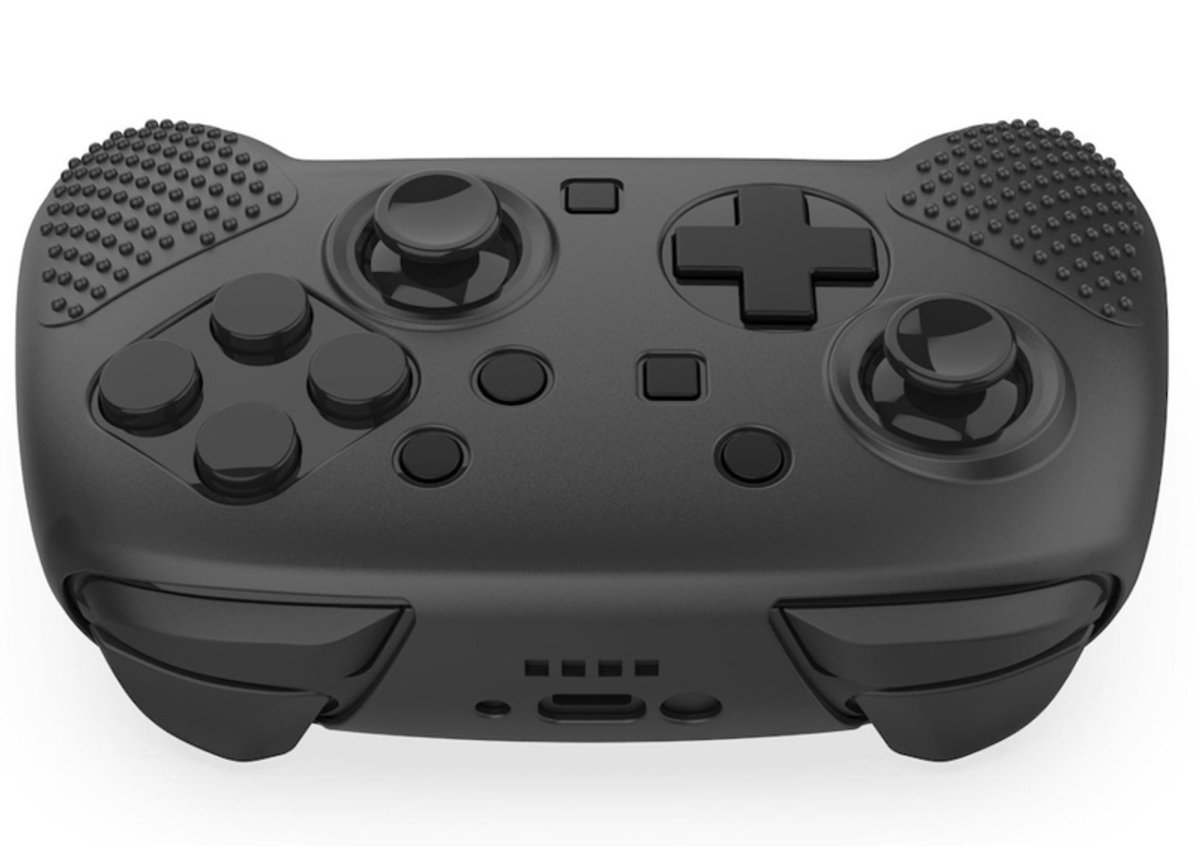 Silicone Hoes / Skin geschkt voor Nintendo Switch 2 Pro Controller - Zwart