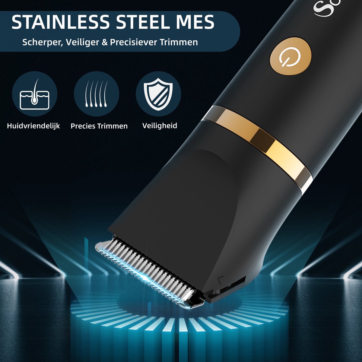 Hatteker Scttomon 3-in-1 Elektrische Heren Trimmer thumbnail 3