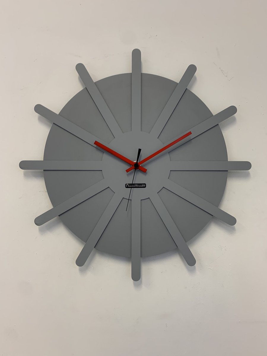 MOSACLOCK * ETOILE GRIS ** Wandklok Modern Industrieel Design **