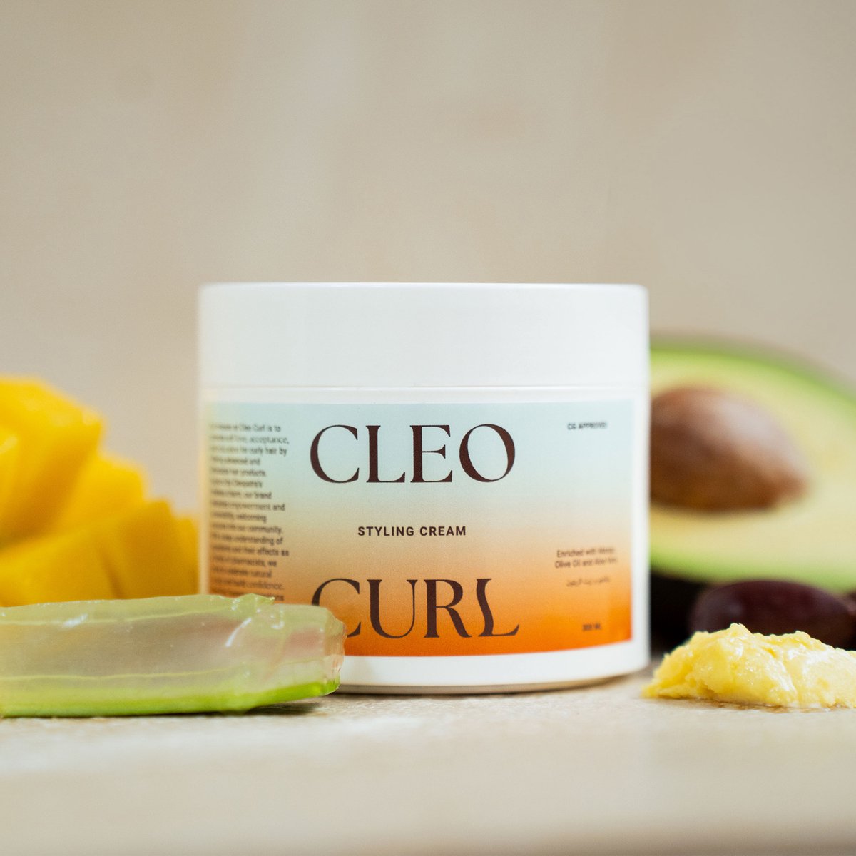 Cleo Curl Haar Styling Cream - 300ml - Krullend Haar - Krullen Crème - Curly Girl