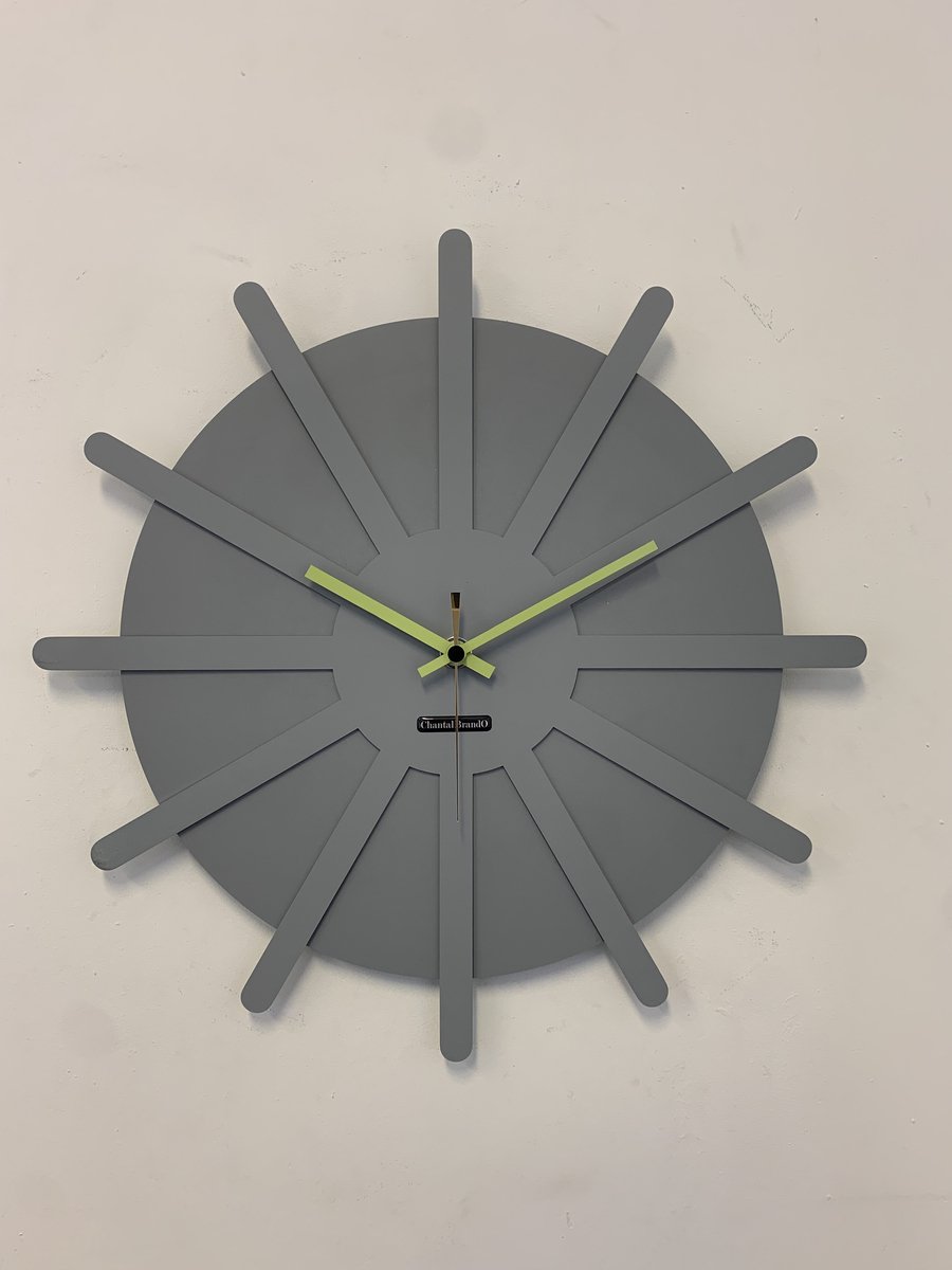 MOSACLOCK * ETOILE GRIS ** Wandklok Modern Industrieel Design **
