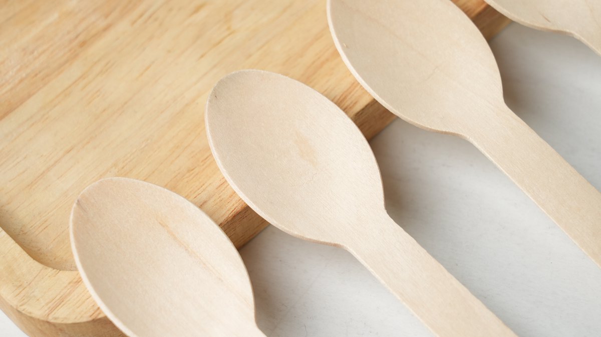 400x Houten lepel 160mm 100% FSC Biologisch Eetlepel wegwerp