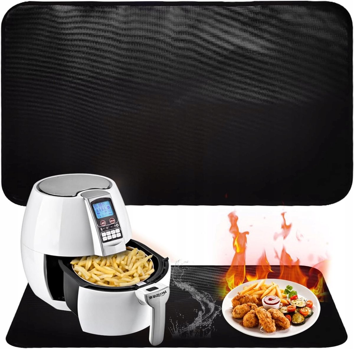 Hittebestendige Mat Grill & Haard - 38x45cm - Waterdicht & Vuurvast