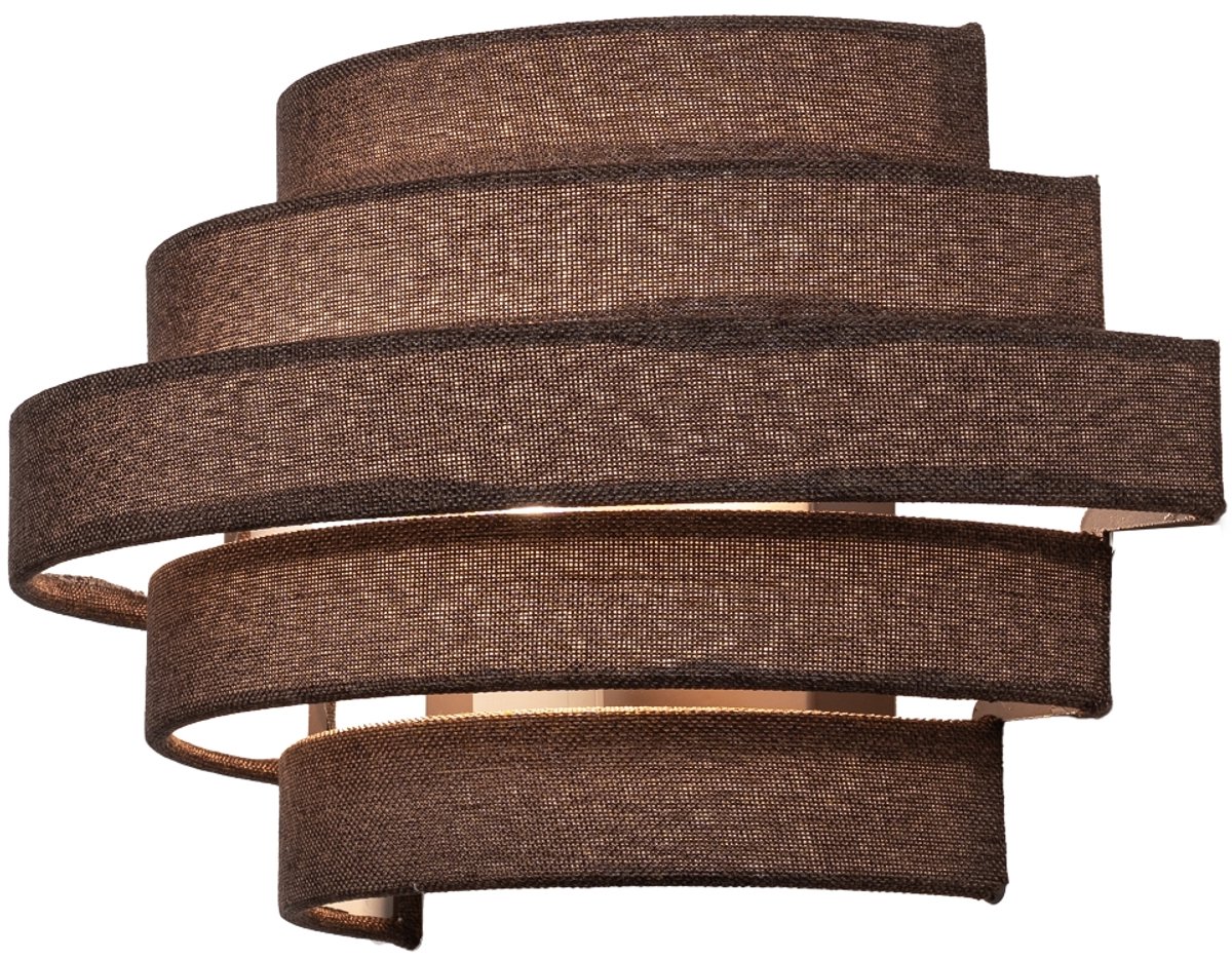 Lumidora Wandlamp 75407 - Voor binnen - POLIGNANO - E14 - Bruin - Metaal