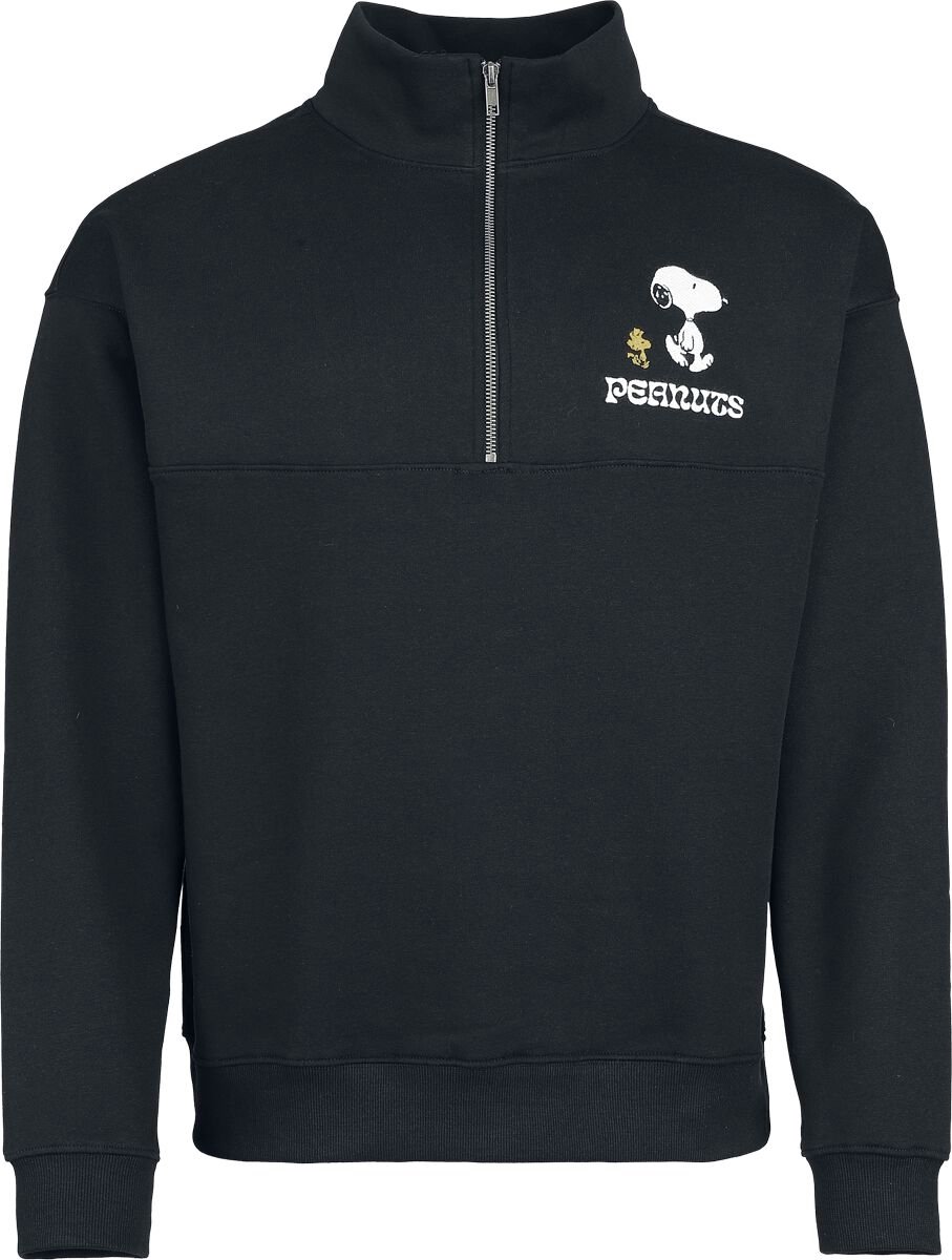 Peanuts Peanuts - Snoopy and Woodstock - Trui met rits Heren Sweatshirts - zwart - XXL